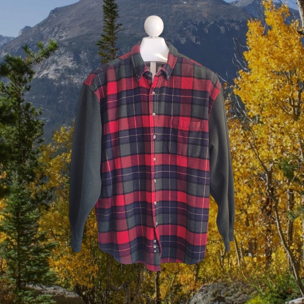 Vintage 80s Thick Plaid Shirt